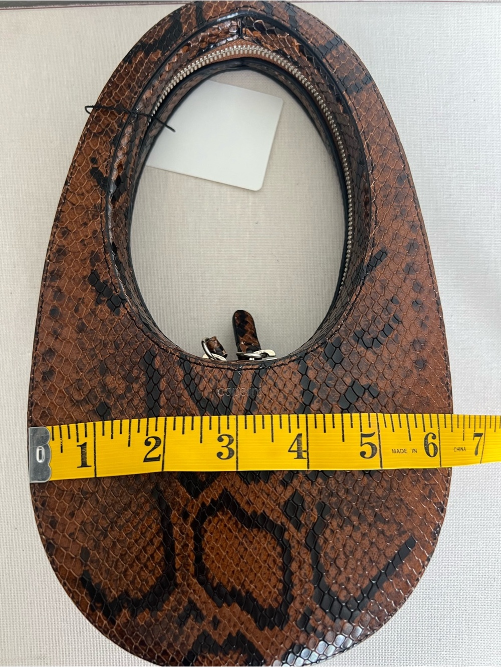 NWT Coperni Python Print Swipe Mini Bag - Picture 9 of 10